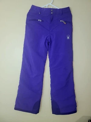 Pantalones de Nieve Spyder Niñas Vixen Talla 18 PÚRPURA Esquí Snowboard Ajustable Aislado Foto 1 de 4