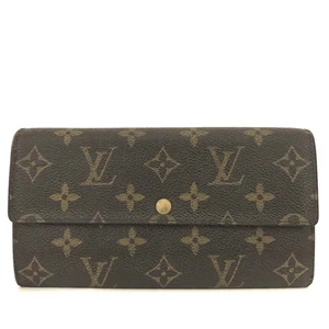 Louis Vuitton Monogram Portefeiulle Sarah Long Bifold Wallet Brown/7BG0789 - Picture 1 of 8