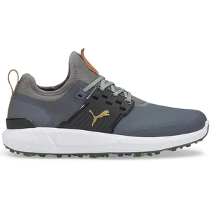 NUEVO Zapatos de Golf Puma Ignite Articulados Para Hombre - Gris/Dorado/Negro ¡Elige Talla y Ancho! - Imagen 1 de 14