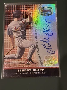 Stubby Clapp 2001 Bowman’s Best Rookie Autograph St Louis Cardinals BBEA-SC - Picture 1 of 10