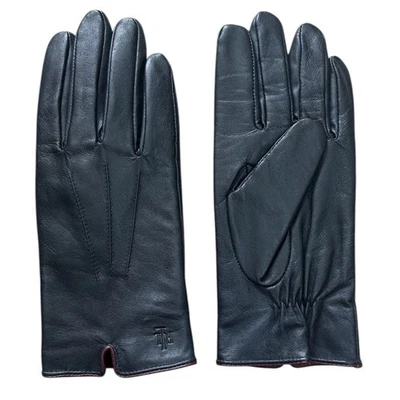 Guantes de invierno Ralph Lauren negros 100 % cuero talla XL Foto 1 de 4