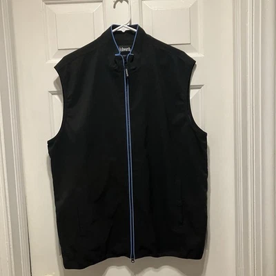 Chaleco elástico Ashworth Golf Tech para hombre grande negro resistente al agua cremallera completa usado en excelente estado Foto 1 de 4