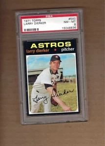 1971 Topps Larry Dierker # 540 PSA 8 - Bild 1 von 1