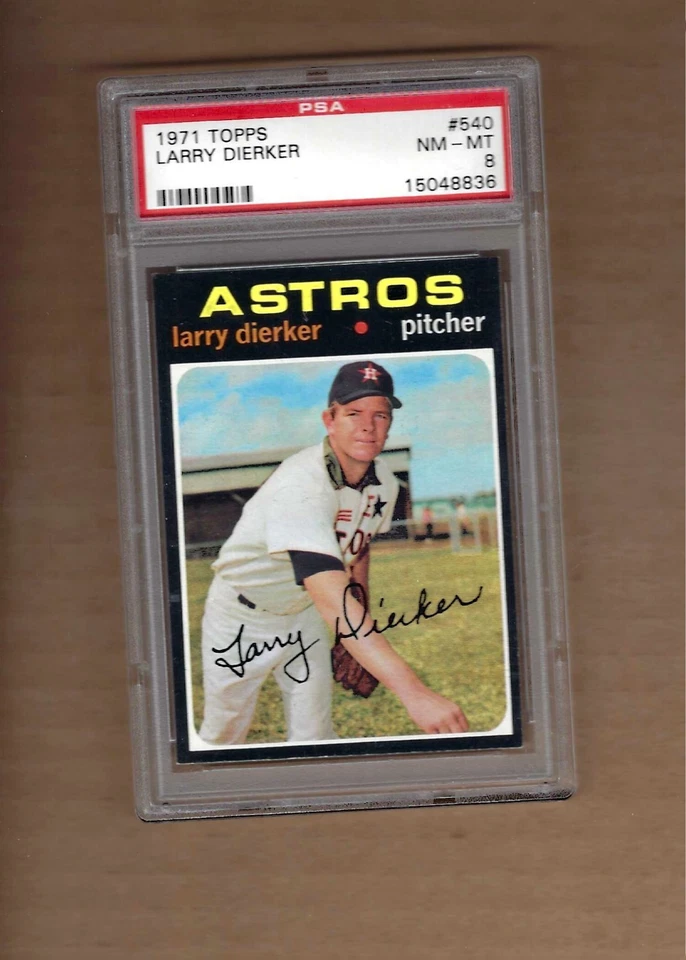 Topps Larry Dierker 1971 # 540 PSA 8 Foto 1 de 1