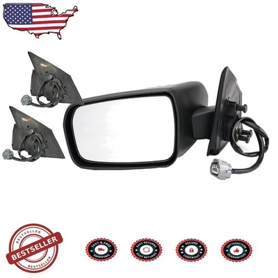 Espejo de puerta eléctrico izquierdo plegable térmico negro Mitsubishi Galant Dorman Foto 1 de 4