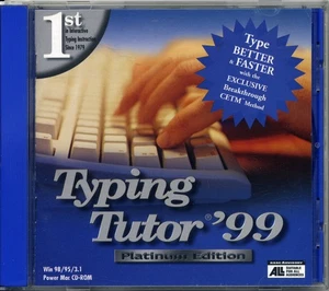 Typing Tutor '99 Platinum Edition CD-ROM Windows & Mac - Picture 1 of 3
