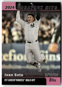 2025 Topps MLB Baseball Series 1 No. GH-15 Juan Soto Greatest Hits Pink - Bild 1 von 2