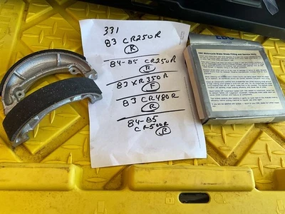 Zapatas freno trasero honda ebc331 cr xr 250 350 480 500 cr480 cr500 cr250 ahrma mx Foto 1 de 4