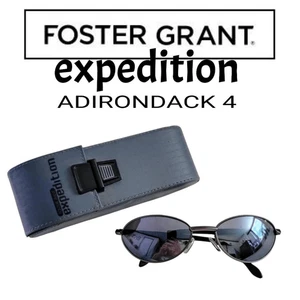 Foster Grant ¡NUEVO! Gafas de sol pequeñas Expedition Adirondack 4 Gunmetal con estuche rígido - Imagen 1 de 13
