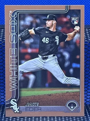 2025 Topps Series Two JAKE EDER White Sox  Gold 1577/2025 - Image 1 of 2
