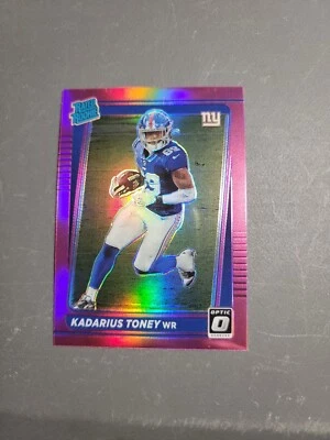 2021 Donruss Optic KADARIUS TONEY RATED ROOKIE RC PREVIEW PINK PRIZM #P-264 - Image 1 of 2