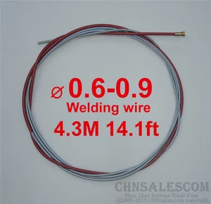MIG MAG Welding Standard Liner 0.6-0.9 Welding Wire Euro Connectors 4.3M 14.1ft - Picture 1 of 4