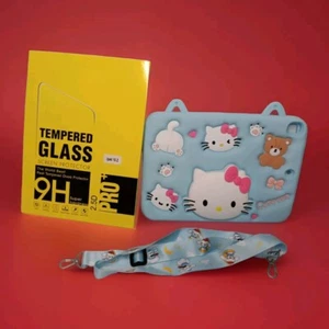 NEW Hello Kitty Silicon iPad 10.2” Case W/handles, Straps And Screen Protector - Picture 1 of 3