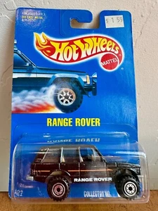 Free Shipping! Hot Wheels Range Rover in Black on Blue Card 221 - Picture 1 of 7