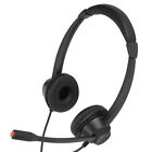 2.5mm Business Headset Binaural Corded Headset With HD Mic For Home Office C FD5