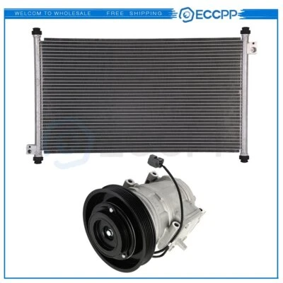 AC Condenser & AC Compressor Cooling Kit For 98-2002 Honda Accord - Изображение 1 из 4