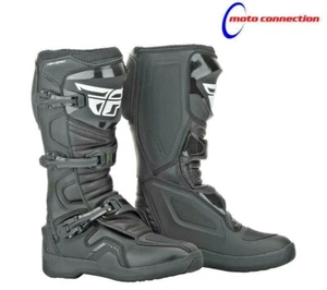 MOTORCROSS BOOTS ADULT SIZES - FLY RACING MAVERIK BLACK MX BOOTS - Picture 1 of 1