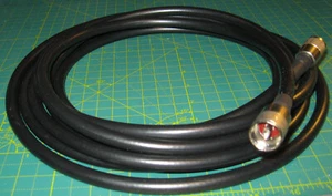 PLOMO PARCHE 5 METROS RG213 MIL COAXIAL PL259 CALIDAD ENCHUFES EXTREMOS - Imagen 1 de 3