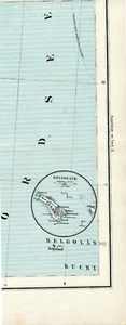 Helgoland 1906 orig parte hierro mapa atlas Oberland Unterland duna  - Imagen 1 de 1