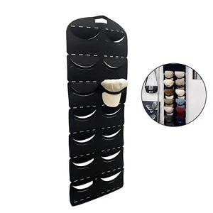 14 Grids Deep Pockets Hat Rack Organizer Baseball Cap Storage Holder Wall Door - Picture 1 of 10