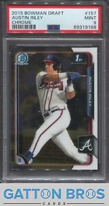 2015 Bowman Draft Chrome Austin Riley #157 PSA 9 MINT