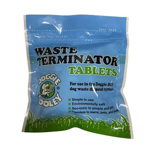 Doggie Dooley Waste Terminator Convenient Tablets White Disposal Solid Liquid - Picture 1 of 4