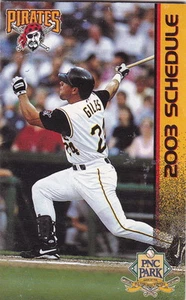 2003 PITTSBURGH PIRATES BASEBALL POCKET SCHEDULE  - Picture 1 of 1