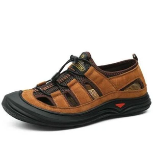 Sandalias de verano para hombre ligeras cómodas antideslizantes exteriores huecas zapatos de playa - Imagen 1 de 6