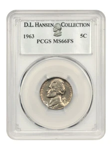 1963 5c PCGS MS66 FS ex: D.L. Hansen - Bild 1 von 4