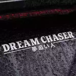1pc DREAM CHASER Car Rear Windshield Sticker Reflective Vinyl Decal Accessories - Picture 1 of 8