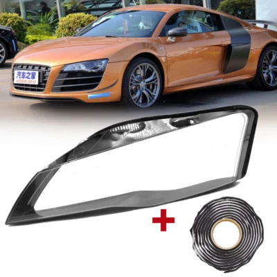 For Audi R8 2008-2014 Driver Left Side Headlight Clear Lens Housing Seal Glue 1x - Image 1 of 4