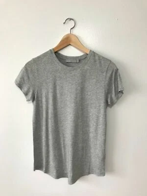 W055 NWT VINCE SHIRT TAIL CREWNECK WOMEN TEES SIZE XS, S, M, L in GRAY $68 - Изображение 1 из 4
