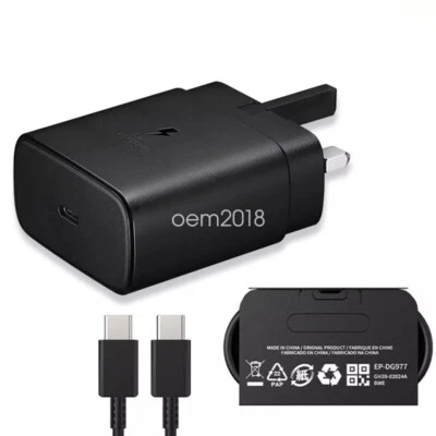 OEM 45W Super Fast Charging Charger Adapter For Samsung S25 S24 S23 S22 + Ultra - Image 1 of 4