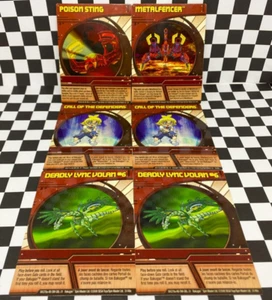 Spin Master Sega Toys 2008 Bakugan Battle Brawlers Lot of 6 Red Ability Cards - Picture 1 of 6