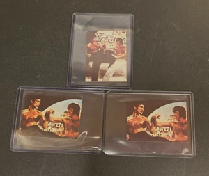 Bruce Lee / Chuck Norris 1974 Yamakatsu Way the Dragon Rookie lot #50, #55, #90 - Picture 1 of 5