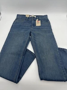 LEVIS 505 REGULAR STRAIGHT LEG DENIM BLUE JEANS BOYS SIZE 14 REGULAR - NWT - Picture 1 of 14
