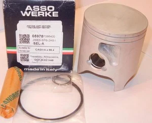 Conjunto de pistón Husqvarna HVA 250cc WR CR Cross MX 66,4 mm, ASSO Italia 05978/A - Imagen 1 de 1