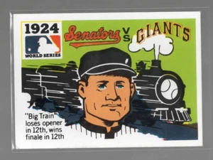 Fleer Laughlin 1971 Serie Mundial Espalda Negra #22 - 1924 Senadores vs Gigantes - Ex. - Imagen 1 de 2