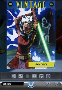 Topps Star Wars Card Trader 2025 Vintage S3 Blue Rare - Ahsoka Tano Practice - Bild 1 von 1