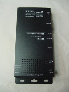 ZIGEN TRANSMITTER 18GBPS HDMI EXTENDER ZIG-POC-70U - NO POWER CORD - Picture 1 of 4