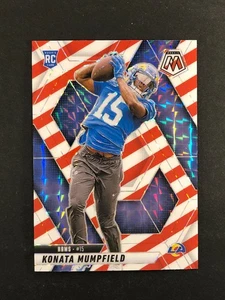 2025 Mosaic Konata Mumpfield RC #393 Red & White Stripe Prizm Rams Rookie - Picture 1 of 2