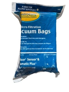 EnviroCare 143 MicroFiltration Bags Windsor Sensor & Versamatic Plus Sebo 10ct - Picture 1 of 2
