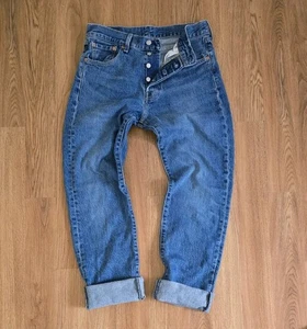 Levi's 501 '93 Premium Jeans Mens 30x32 Blue Big E Button Fly - Picture 1 of 13