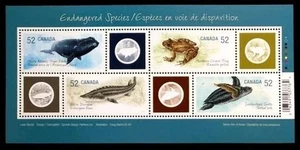 CANADA 2007 MINT NH #2229, ENDANGERED SPECIES SOUVENIR SHEET !! - Picture 1 of 1