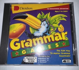 Grammatik Spiele CD-Rom Educational Davidson 1996 Homeschool Vintage PC Win/Mac - Bild 1 von 2