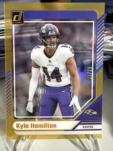 2024 Donruss Clearly Kyle Hamilton Gold 07/10 #6 Baltimore Ravens - Bild 1 von 6