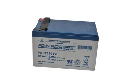 Power Sonic PS-12120 F2 Sealed Lead Acid Battery 12V 12Ah Rechargeable SLA UPS - Image 1 of 4