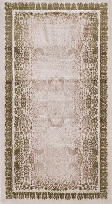 Transitional Geometric Oriental Turkish Rug Modern Carpet - Image 1 of 4