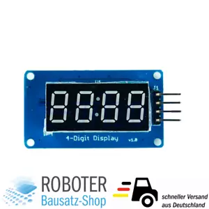 TM1637 4 Digit 7-Segment LED Anzeige Display Modul Arduino Raspberry Pi - Bild 1 von 2