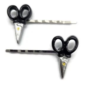Tijeras Hechas a Mano Bobby PIn Pinzas para el Pelo - Juego de 2 - Imagen 1 de 3